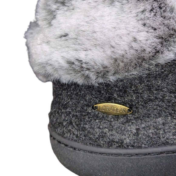 ULTRAIDEAS Women's Nora Plush Faux Fur Bootie Slipper with Memory Foam - Picture 9 of 15